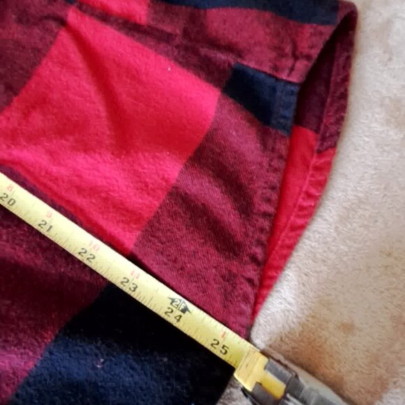 LARGE Flannel plaid button down tops, bundle of 3 - Picture 15 of 16